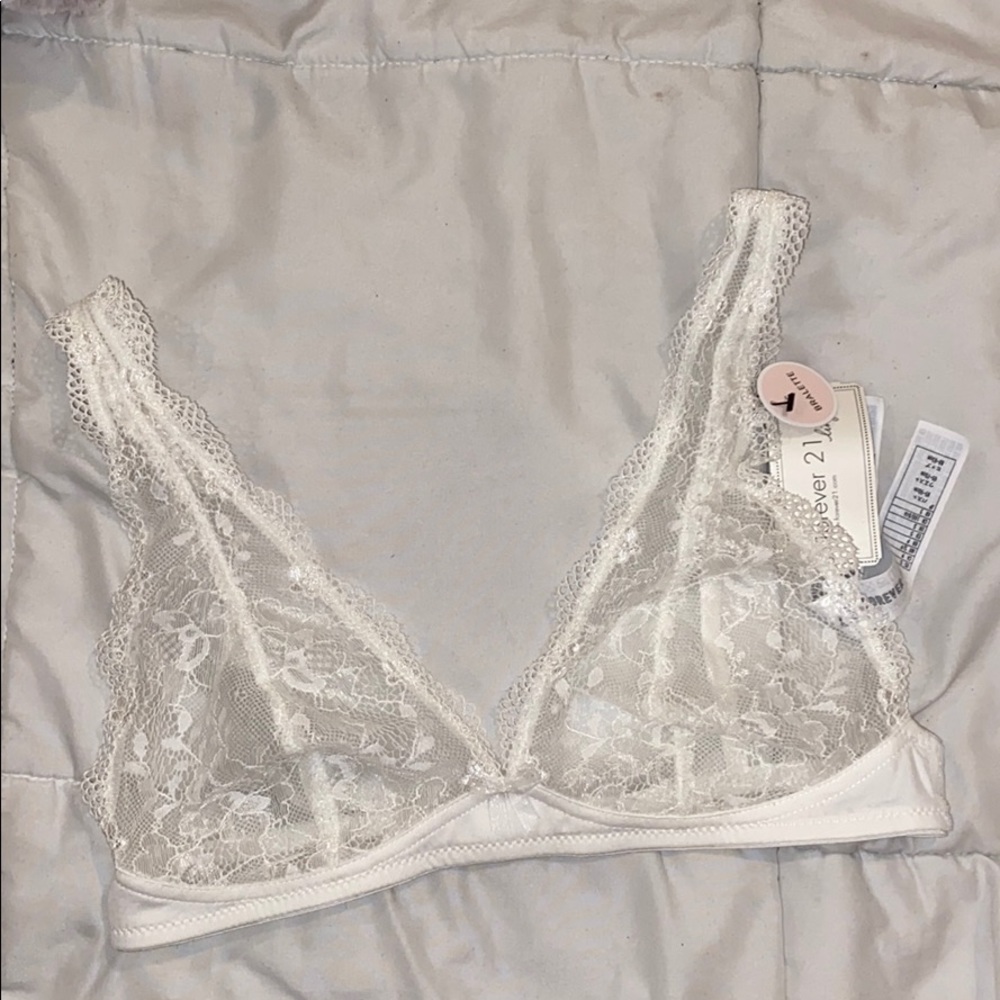 White bralette
